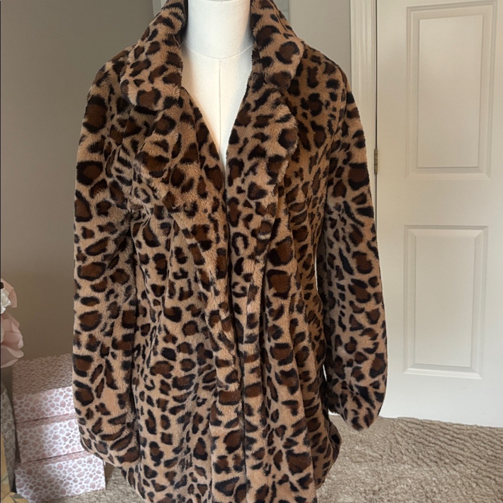 Love Tree Brown Faux Fur Coat